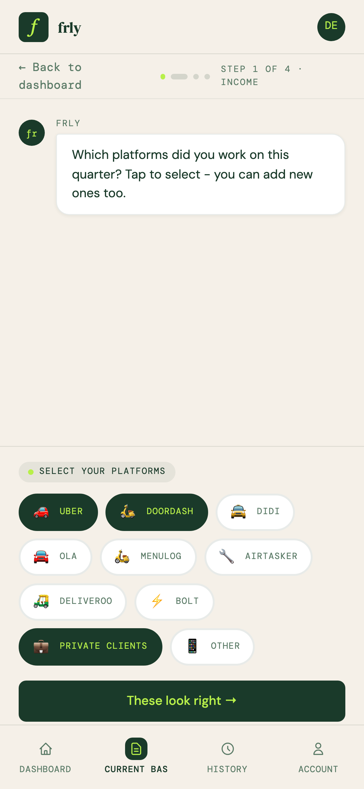 Pick your platforms